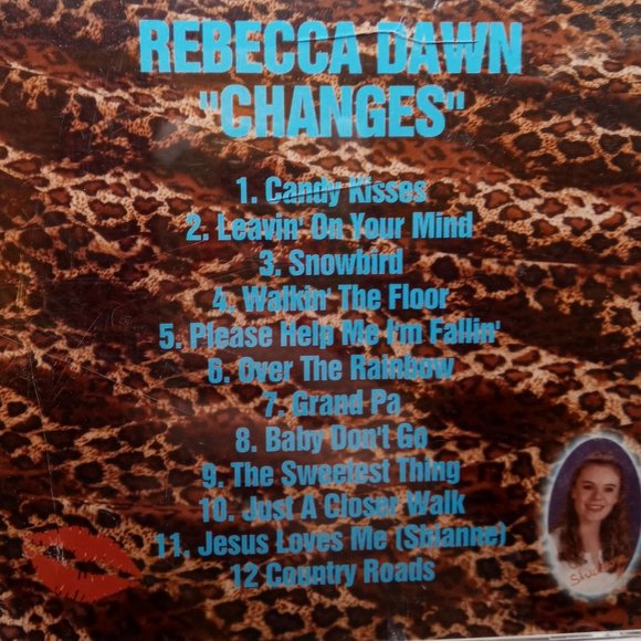 Rebecca Dawn Changes CD Country Music Signed Autographed Vintage Leopard Print - Picture 2 of 5